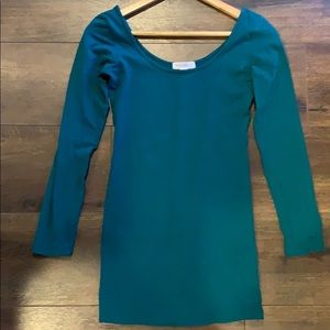 Forever 21 Long Sleeve Mini Bodycon Dress; Size M